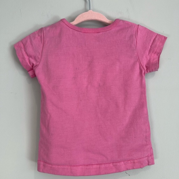 Harley Davidson Graphic Pink Short Sleeve Tee 12M Baby Girl - Picture 2 of 5